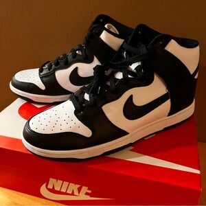 Nike Dunk Hi Retro Black White Panda DD1399 105 Men's Size 10